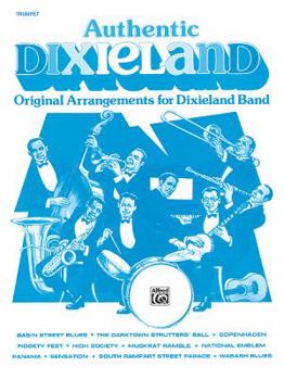 Paperback Authentic Dixieland: Original Arrangements for Dixieland Band (Trumpet) Book