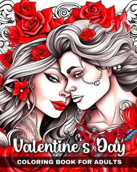 Paperback Valentine's Day Coloring Book for Adults: Valentine's Day Coloring Pages with Romantic Couples Book