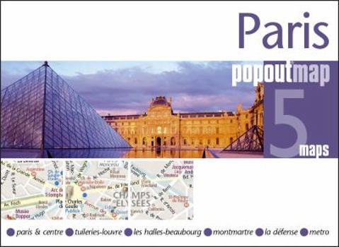 Map Paris Popoutmap Book