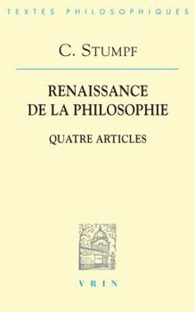 Paperback Carl Stumpf: Renaissance de la Philosophie: Quatre Articles [French] Book