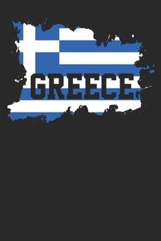 Paperback Notebook: Greece Dot Grid 6x9 120 Pages Book