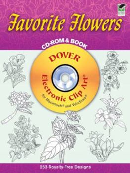 Paperback Favorite Flowers CD-ROM and Book [With CDROM] Book