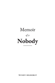 Paperback Memoir of a Nobody Book
