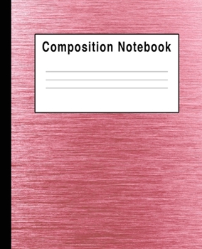 Paperback Composition Notebook: Rose Gold Reflections Book