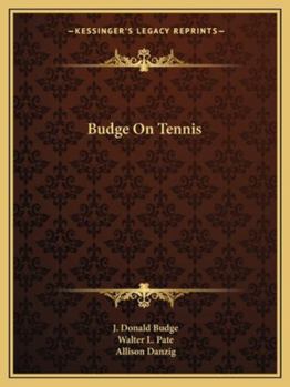 Paperback Budge On Tennis Book