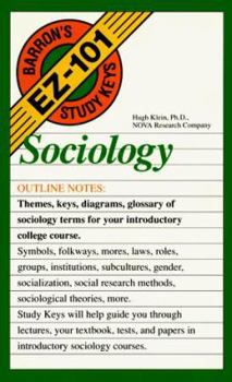 Paperback Sociology (Barron's Ez-101 Study Keys) Book