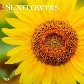 Calendar Sunflowers 2026 12 X 24 Inch (Hanging) Monthly Square Wall Calendar Plastic-Free Book