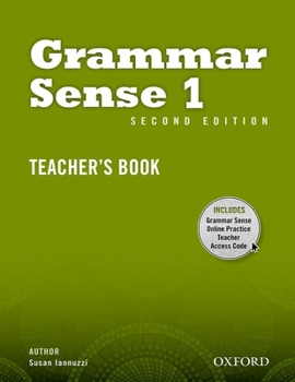 Paperback Grammar Sense 1 Teacher's Book with Online Practice Access Code Card Book