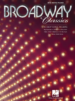 Paperback Broadway Classics: Big-Note Piano Book