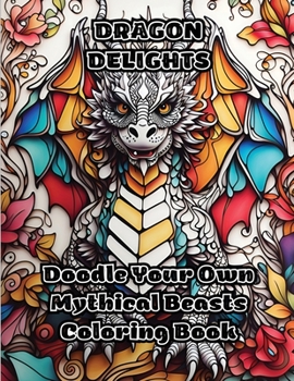 Paperback Dragon Delights: Doodle Your Own Mythical Beasts Coloring Book