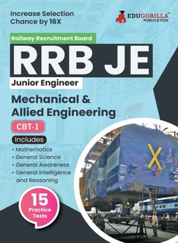 Paperback Rrb Je Me Cbt-1: Mechanical & Allied Engineering Exam Book 2023 (English Edition) Computer Based Test 15 Practice Tests (1500 Solved MC Book