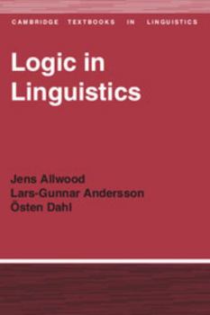 Hardcover Logic in Linguistics Book