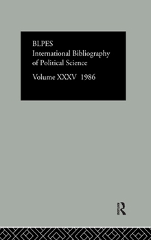 Hardcover Ibss: Political Science: 1986 Volume 35 Book