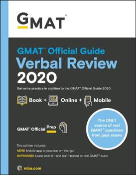 Paperback GMAT Official Guide 2020 Verbal Review: Book + Online Question Bank Book