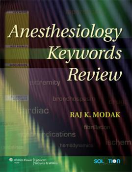 Paperback Anesthesiology Keywords Review Book