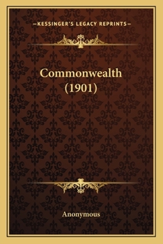 Paperback Commonwealth (1901) Book