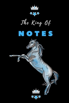 The King Of Notes: Original Horse Watercolor, Lined Journal For Men, Boys Notebook (Horse Books)