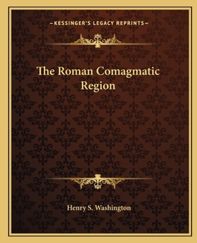 Paperback The Roman Comagmatic Region Book