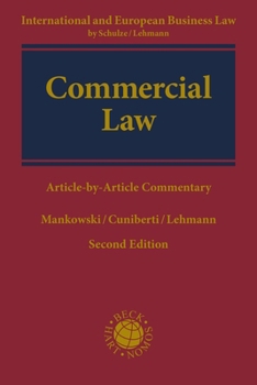 Hardcover Commercial Law: Article-By-Article Commentary Book