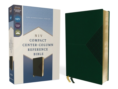 Imitation Leather Niv, Compact Center-Column Reference Bible, Leathersoft, Green, Red Letter, Comfort Print Book