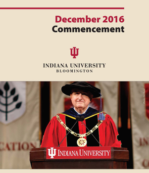 Blu-ray December 2016 Commencement: Indiana University Bloomington Book
