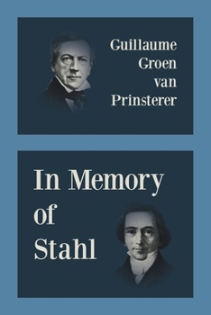 Paperback In Memory of Stahl Book