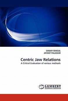 Paperback Centric Jaw Relations Book