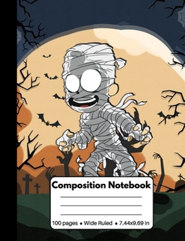 Paperback Composition Notebook: Scary Halloween Gifts for Kids: Zombie with Big Eyes, Composition Book for Back To School Home Work (for Kids Teachers Book