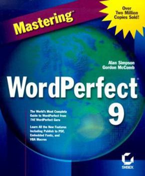 Paperback Mastering Wordperfect 9 Book