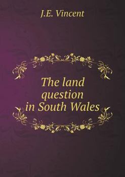 Paperback The land question in South Wales Book