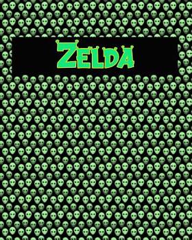Paperback 120 Page Handwriting Practice Book with Green Alien Cover Zelda: Primary Grades Handwriting Book