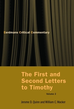 Paperback The First and Second Letters to Timothy, Volume 2 Book