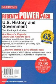Paperback U.S. History and Government Power Pack: Let's Review: U.S. History and Government Book