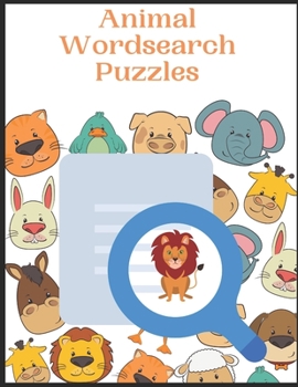 Paperback Animals Wordsearch Puzzles: Animal Word Search Books for Kids Book