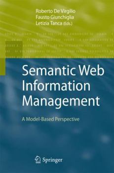 Hardcover Semantic Web Information Management: A Model-Based Perspective Book