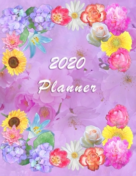 Paperback 2020 Planner: Daily Weekly and Monthly Planner - January 2020 to December 2020 - Organizer & Diary - To do list - Notes - Month's Fo Book