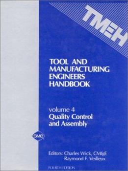 Hardcover Tool and Manufacturing Engineers Handbook Quality Control and Assembly Book