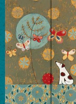 Hardcover Dog & Butterflies Journal Book