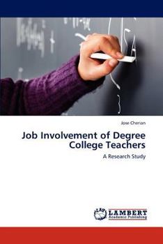 Paperback Job Involvement of Degree College Teachers Book