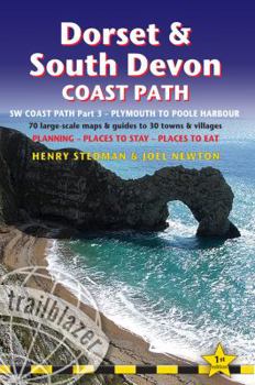 Paperback Dorset & South Devon Coast Path: (sw Coast Path Part 3) British Walking Guide with 70 Large-Scale Walking Maps, Places to Stay, Places to Eat Book