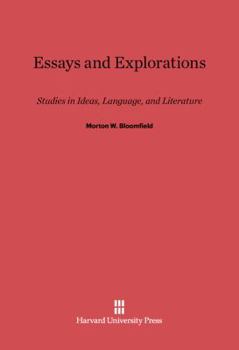 Hardcover Essays and Explorations: Studies in Ideas, Language, and Literature Book