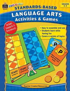 Paperback Standards-Based Language Arts Activities & Games: Grades 3-4 Book