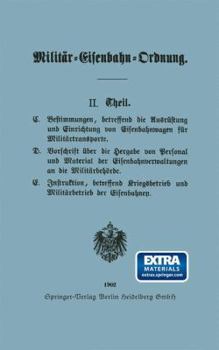 Paperback Militär-Eisenbahn-Ordnung [German] Book