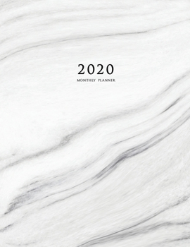 2020 Monthly Planner: Large Monthly Planner with Inspirational Quotes and Marble Cover (Volume 3)