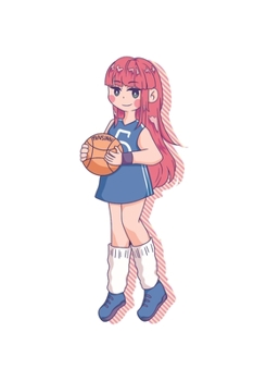 Funny Basketball Girl Notebook: Graph Paper Journal 6x9 - 120 Pages