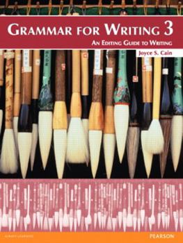 Paperback Grammar for Writing 3 Book