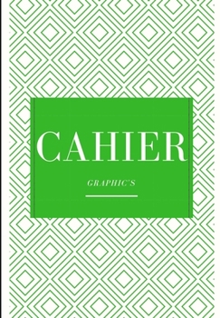 Paperback Cahier: 100 pages blanches - vert [French] Book