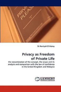 Paperback Privacy as Freedom of Private Life Book