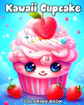 Paperback Kawaii Cupcake Coloring Book: Sweet Cupcakes Coloring Pages for Kids Book