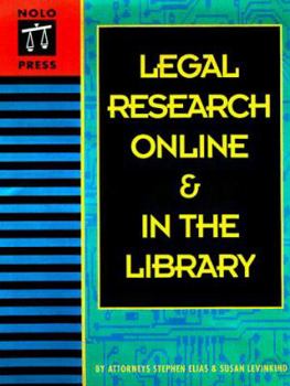 Paperback Legal Research Online and in the Library [With *] Book